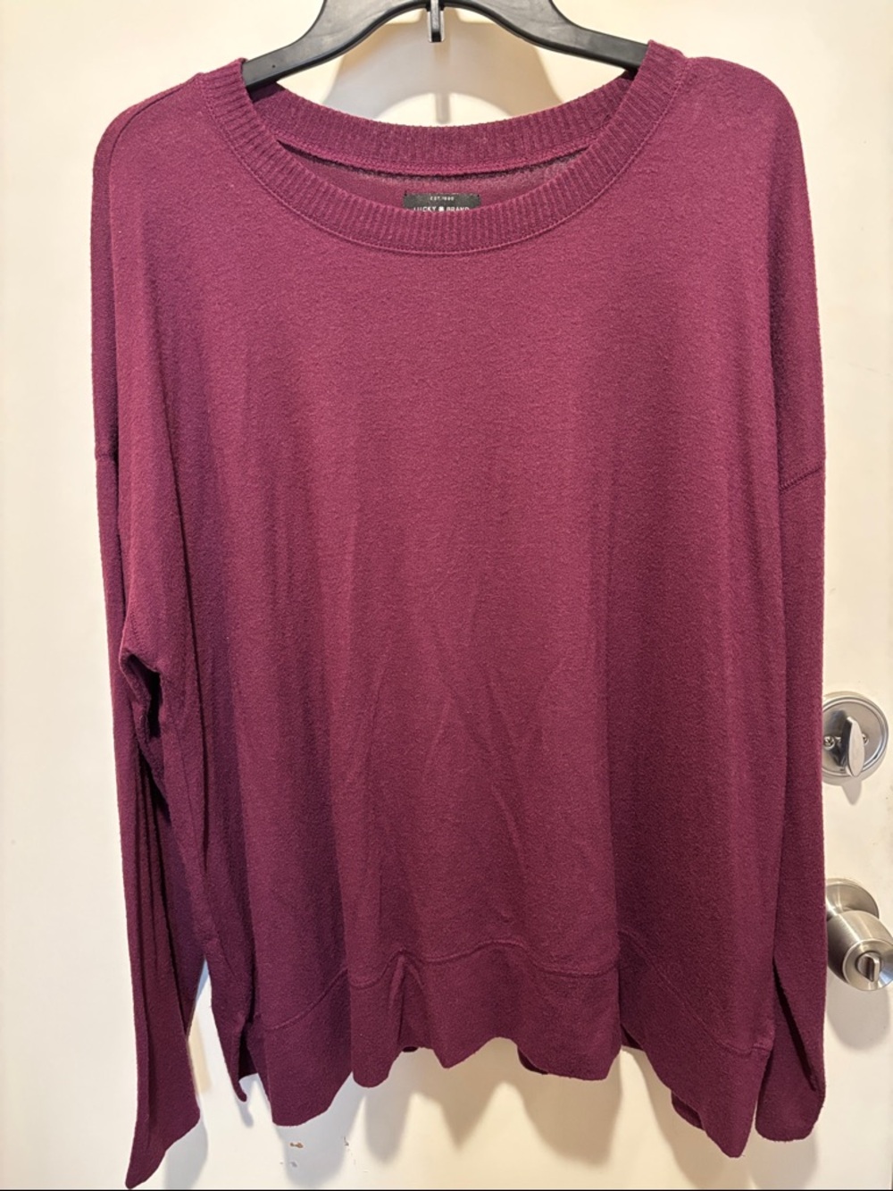 Lucky Brand Women's Plum Crewneck Sweater